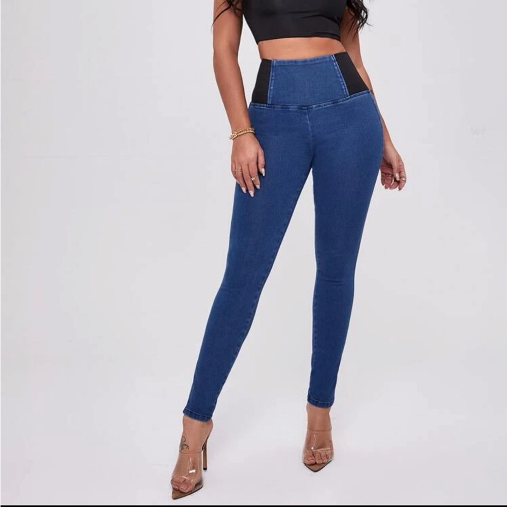 Curvy stretchy high waist jeggings